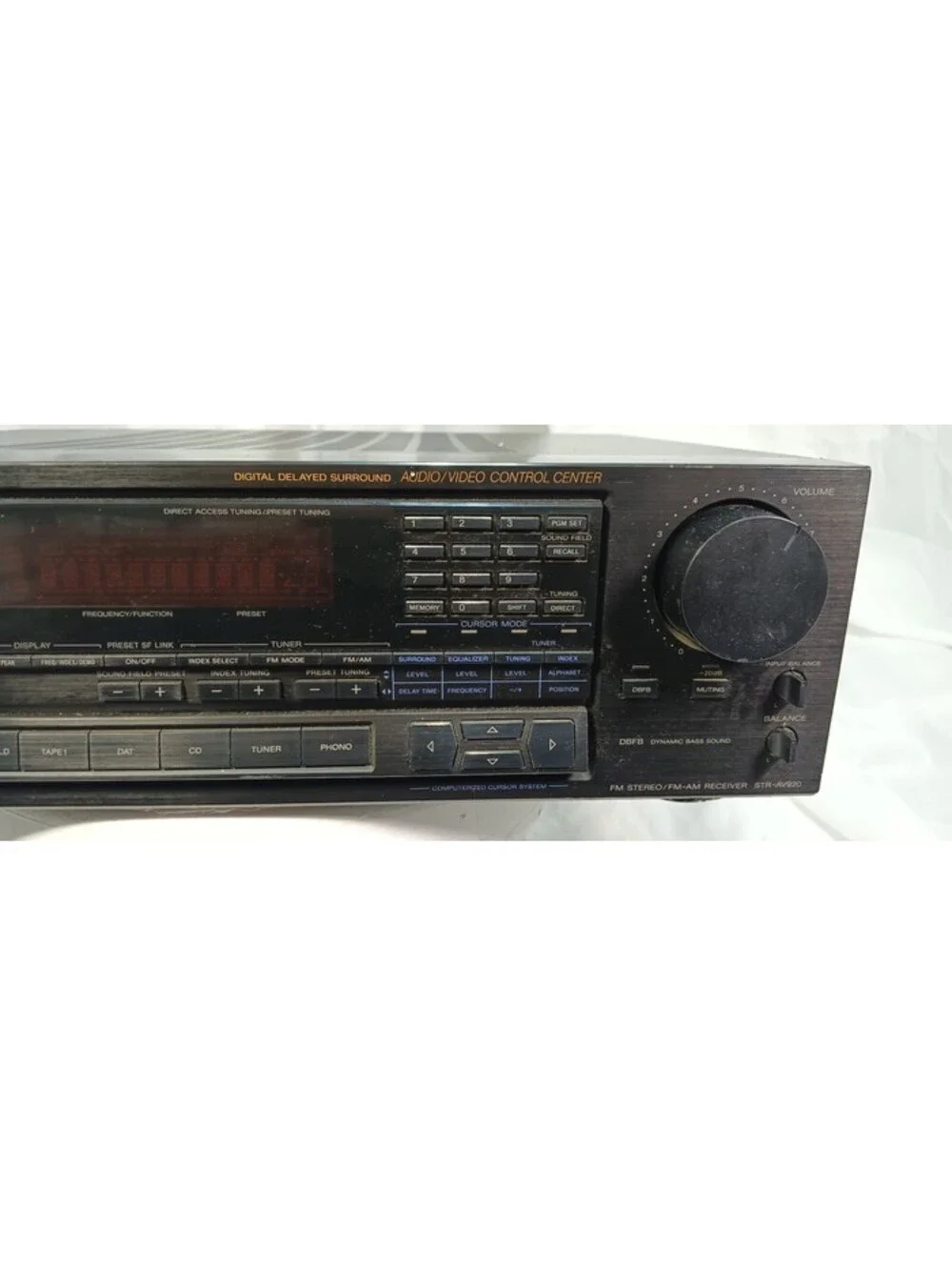 Sony STR-AV920 AM/FM Stereo Receiver AV Control Center Phono